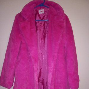 Buddy love bright pink faux fur size medium